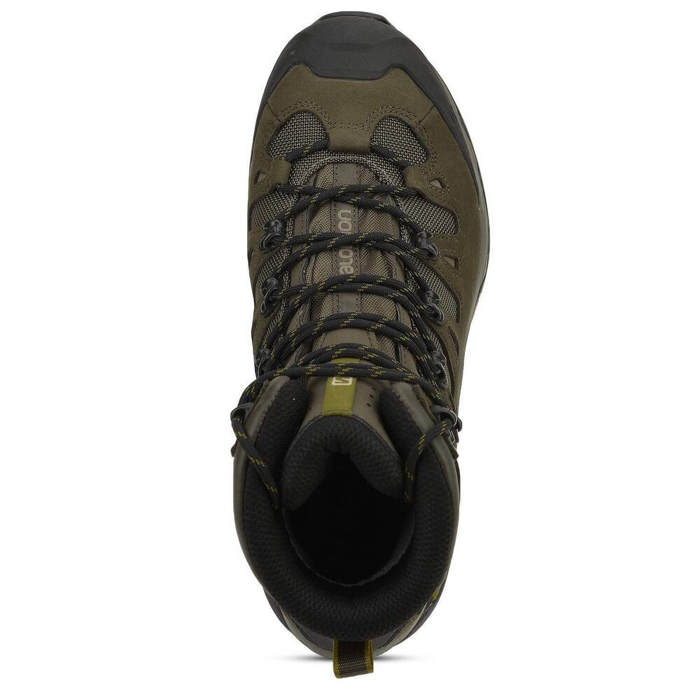 SALOMON QUEST 4D 3 GORE-TEX BACKPACKING BOOTS FOR MEN, WREN/BUNGEE CORD/GREEN SU - Picture 6 of 6